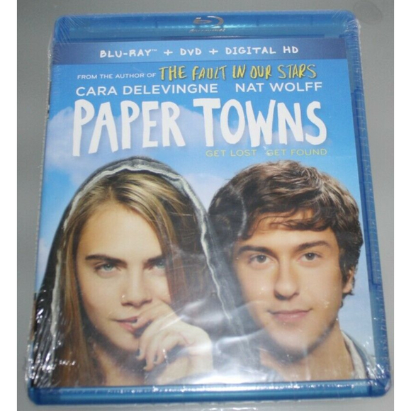 Paper Towns (Blu-ray, DVD, Digital HD, 2015) Comedy Love Romance New Sealed - Picture 1 of 2